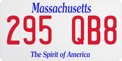 MA license plate 295QB8