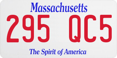 MA license plate 295QC5