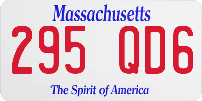 MA license plate 295QD6
