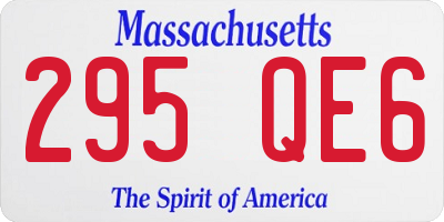 MA license plate 295QE6