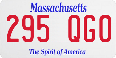 MA license plate 295QG0