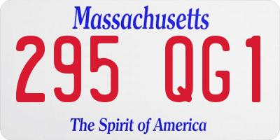 MA license plate 295QG1
