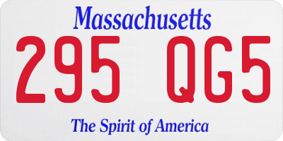 MA license plate 295QG5