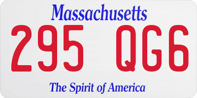 MA license plate 295QG6
