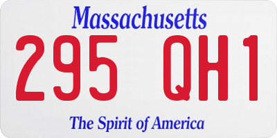 MA license plate 295QH1