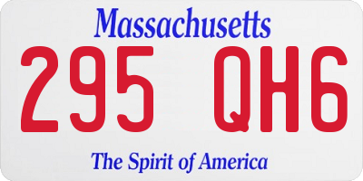 MA license plate 295QH6