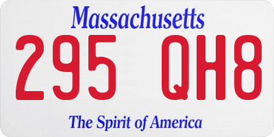 MA license plate 295QH8