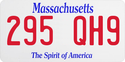 MA license plate 295QH9