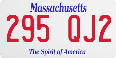 MA license plate 295QJ2