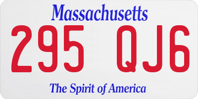 MA license plate 295QJ6