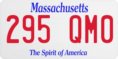 MA license plate 295QM0