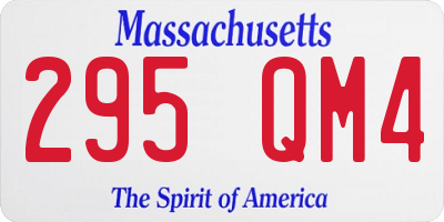 MA license plate 295QM4