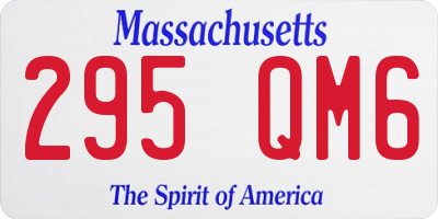 MA license plate 295QM6