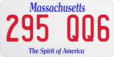 MA license plate 295QQ6