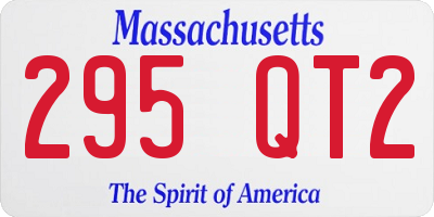 MA license plate 295QT2