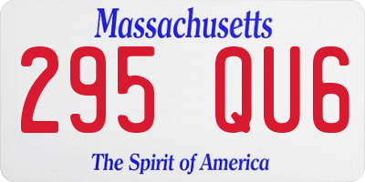 MA license plate 295QU6