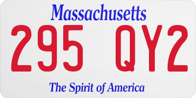 MA license plate 295QY2