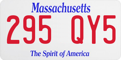 MA license plate 295QY5