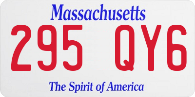 MA license plate 295QY6