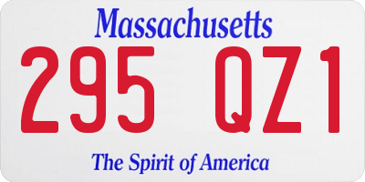 MA license plate 295QZ1