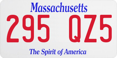 MA license plate 295QZ5