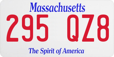 MA license plate 295QZ8