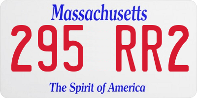 MA license plate 295RR2