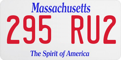 MA license plate 295RU2