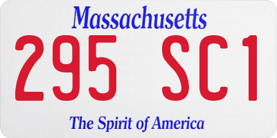 MA license plate 295SC1