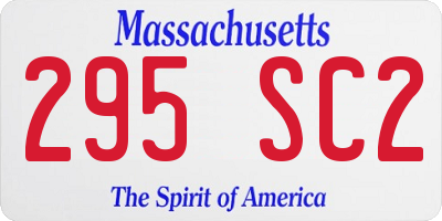 MA license plate 295SC2