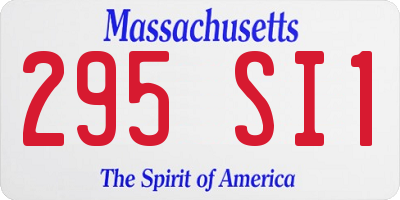 MA license plate 295SI1