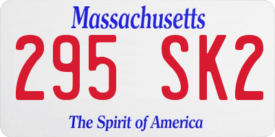 MA license plate 295SK2