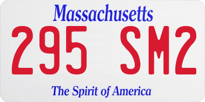 MA license plate 295SM2