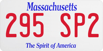 MA license plate 295SP2