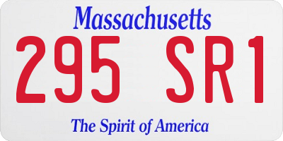 MA license plate 295SR1
