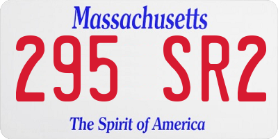 MA license plate 295SR2