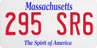 MA license plate 295SR6