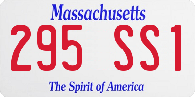 MA license plate 295SS1