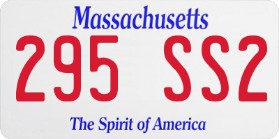 MA license plate 295SS2