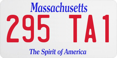 MA license plate 295TA1