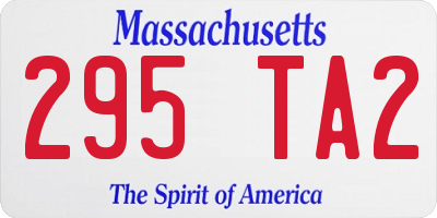 MA license plate 295TA2
