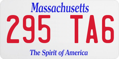 MA license plate 295TA6
