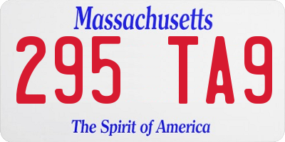 MA license plate 295TA9