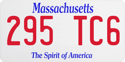 MA license plate 295TC6