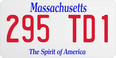 MA license plate 295TD1