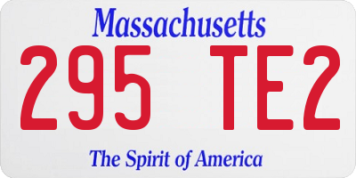 MA license plate 295TE2