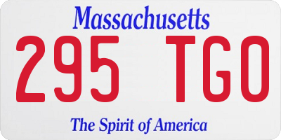 MA license plate 295TG0