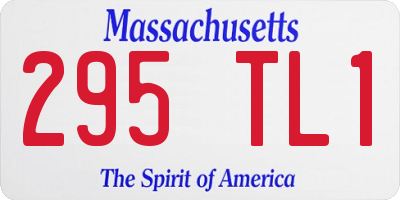 MA license plate 295TL1