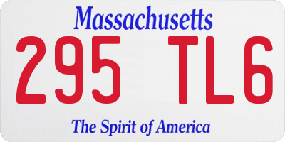 MA license plate 295TL6