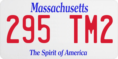 MA license plate 295TM2